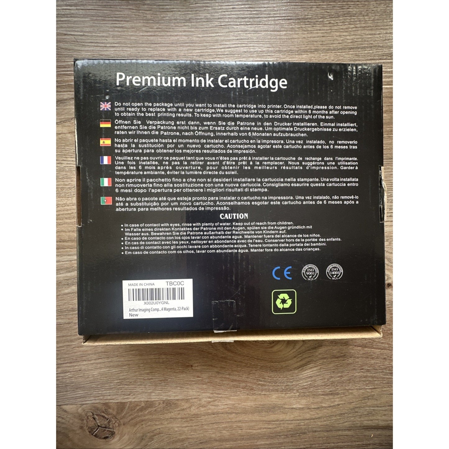 20 Arthur Imaging Inkjet Cartridge XL Set C-250BK C-251B C-251M C-251Y C-251C AA