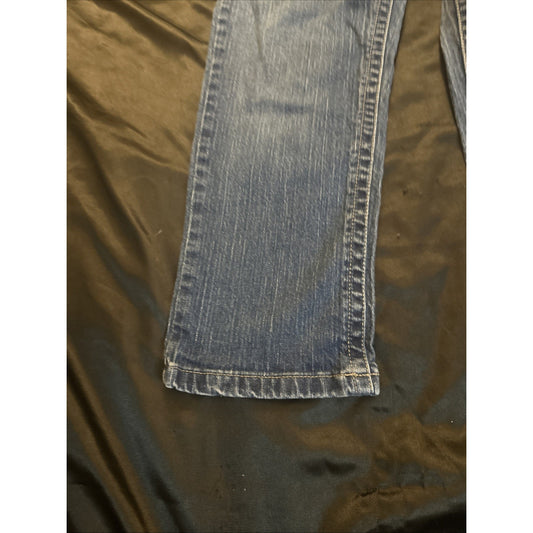Calvin Klein Blue Denim Capris 29x23 Women's 4 Y2K Medium-Wash Excellent 1C05