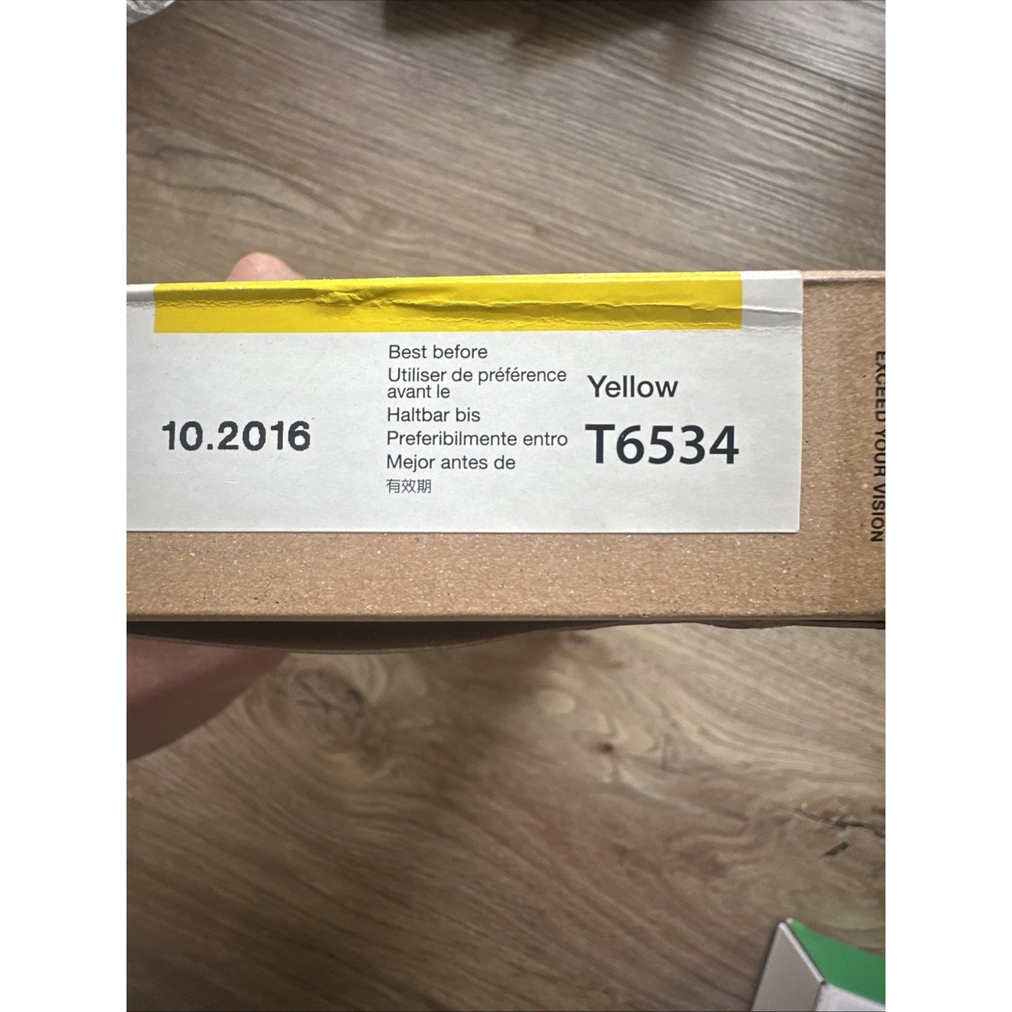 2022 GENUINE EPSON T6534 YELLOW ULTRACHROME HDR INK STYLUS PRO 4900 Exp 2016 AA