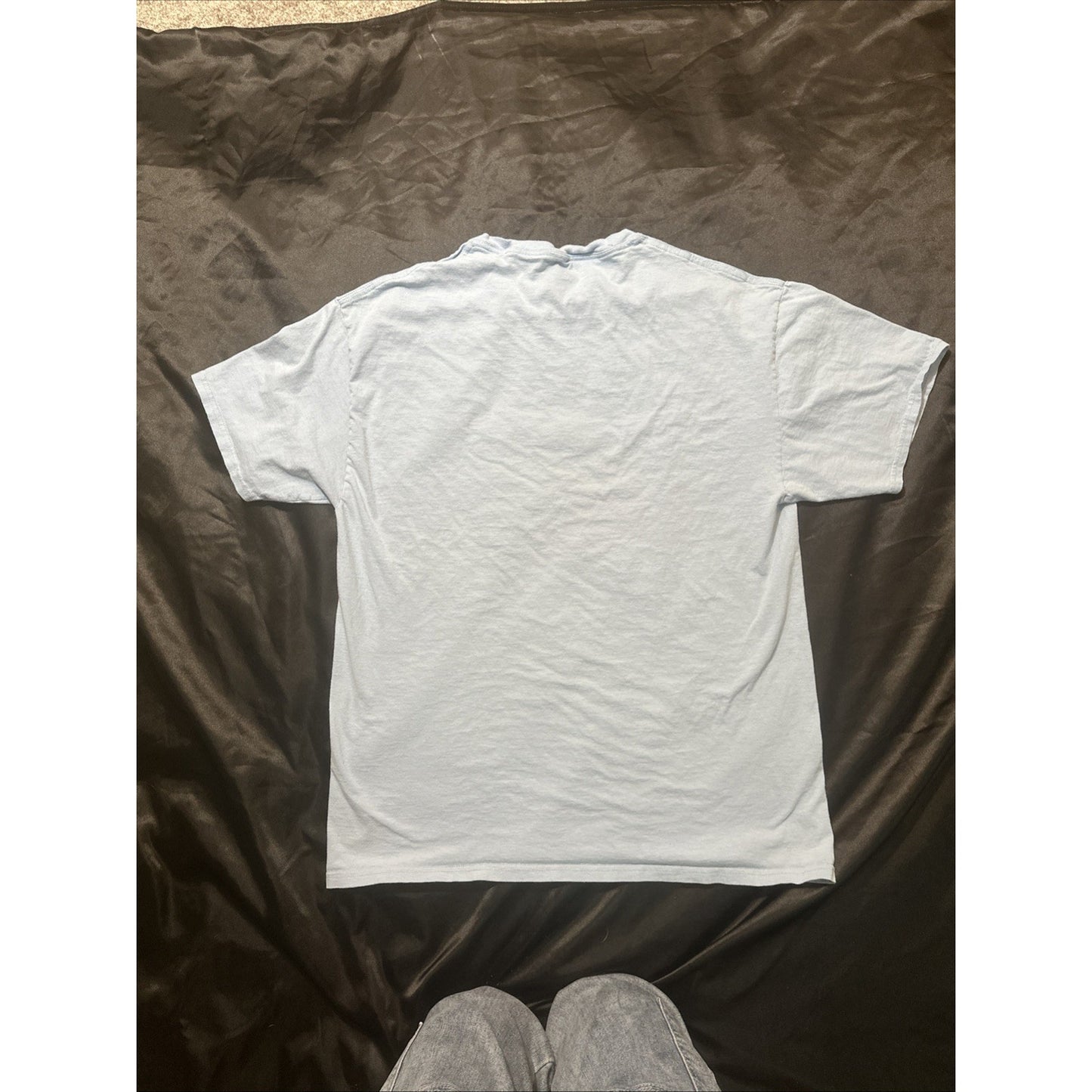 Mister Roger's Neighborhood T Shirt Size M 20" PTP Light Blue Tee 1D09