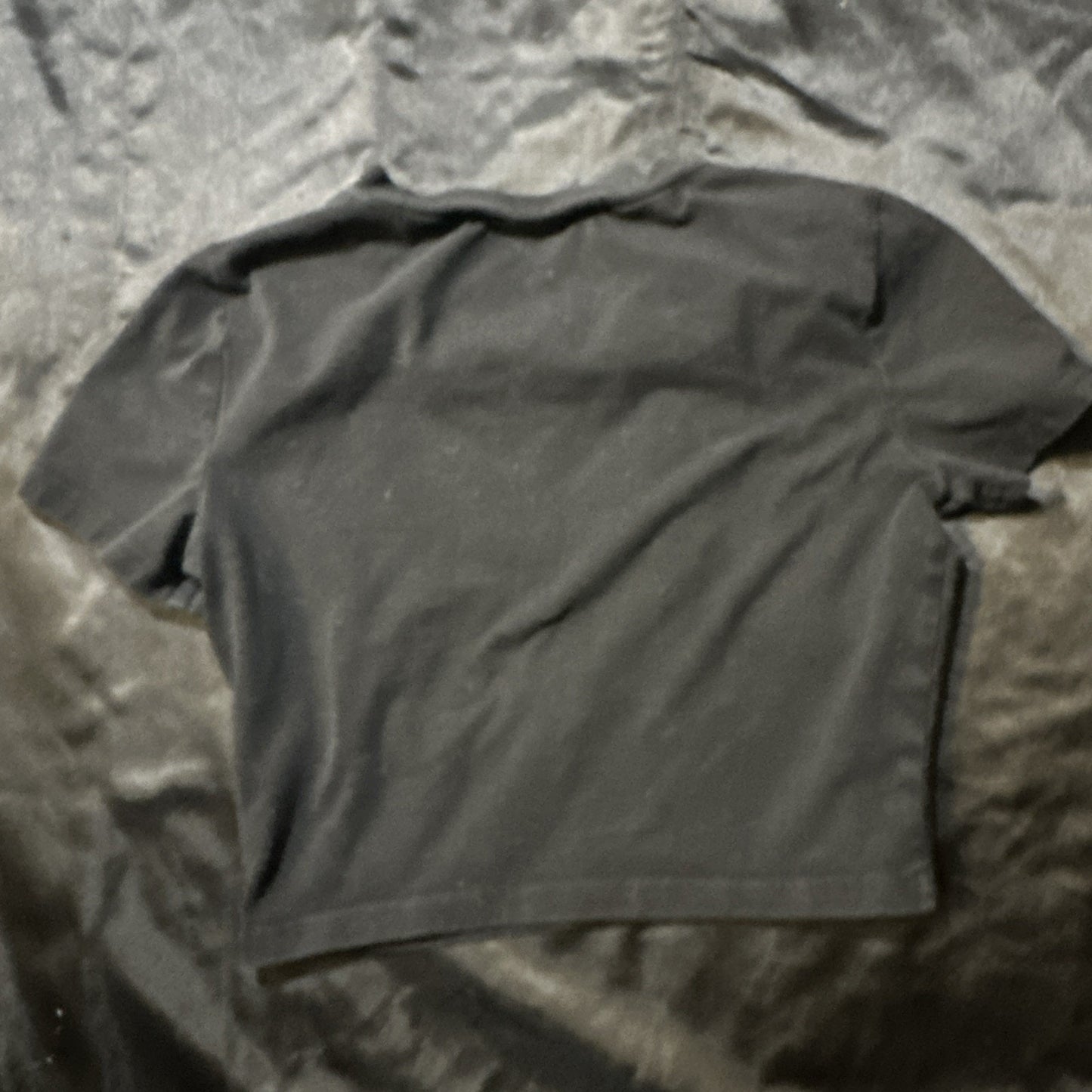 Black Crop Top “Cosmic” Rhinestone Womens Shirt Small Cotton Spandex