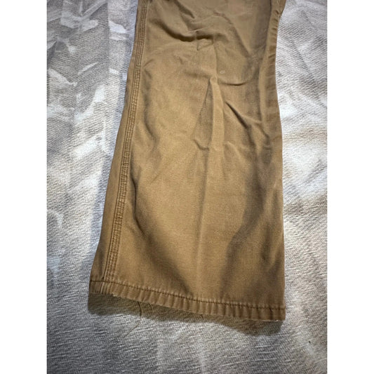 Vtg Y2K Dickies Mens Carpenter Work Pants Size 46x32 Brown Tag Duck Canvas