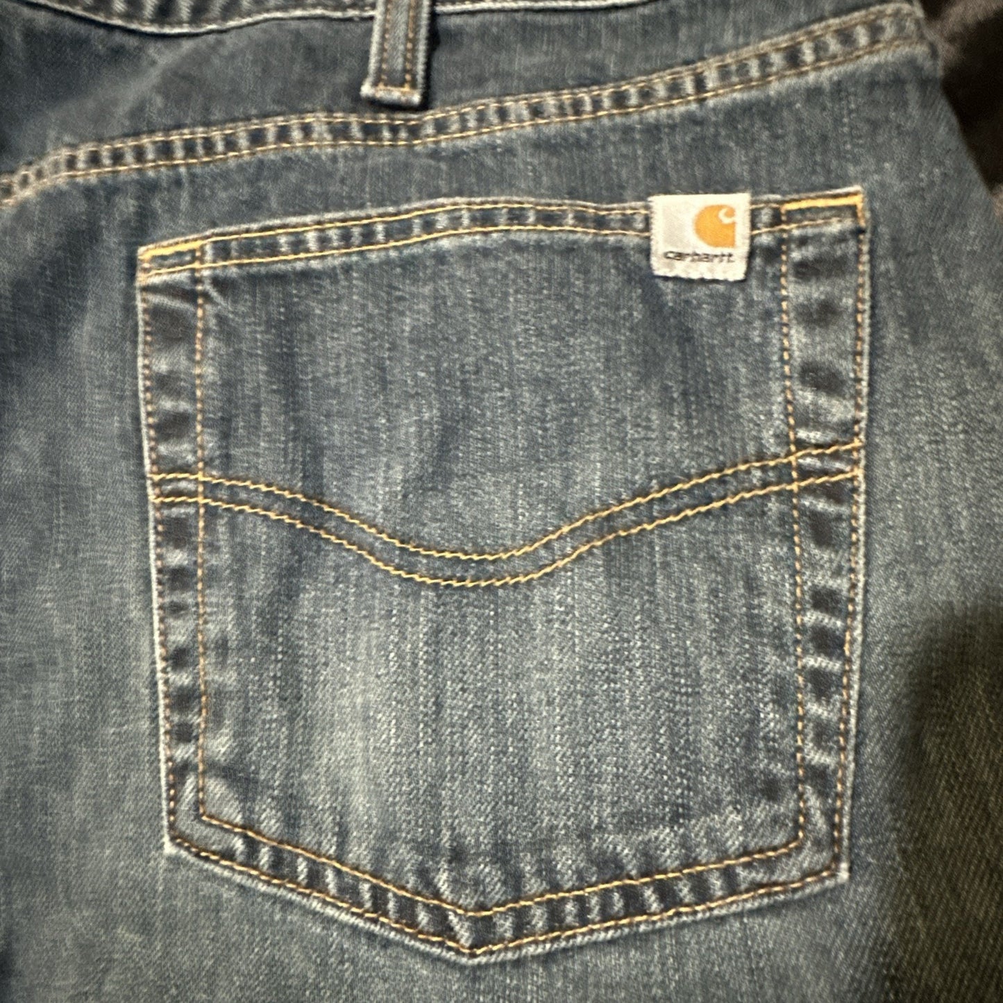 Carhartt Men’s Denim Blue Jeans Pants 42x32 Relaxed Straight Mexico Excellent