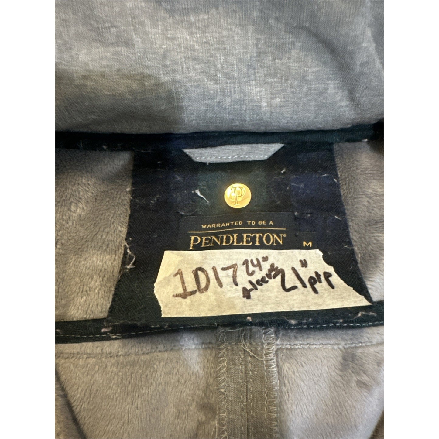 Pendleton Gray Outerwear Fleece-Lined Jacket Overcoat Women's Size M 1D17