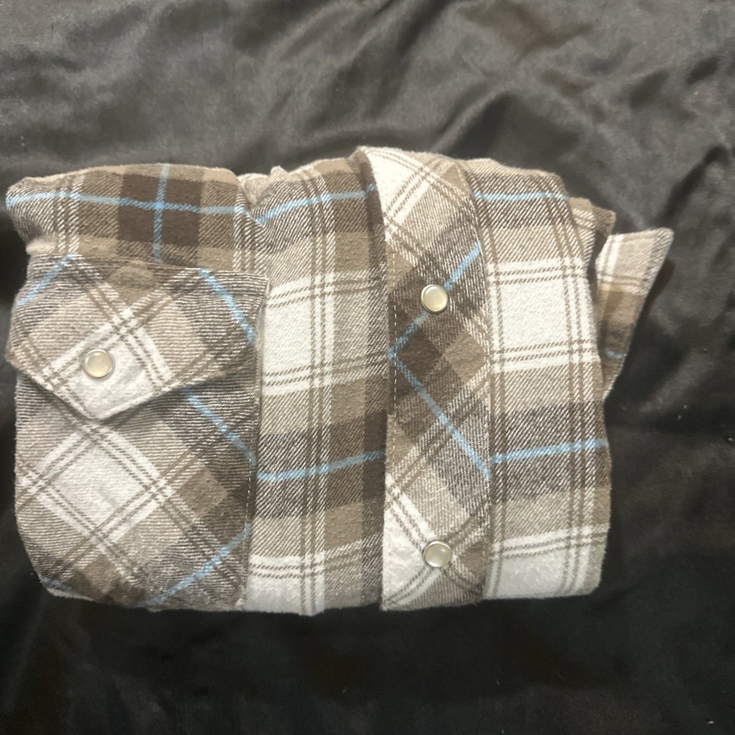 Wrangler Plaid Casual Button Down Shirt Pockets Women's M 21" PTP Cotton 1A13