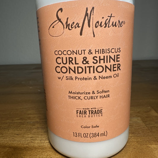 Curl & Shine Conditioner, Coconut & Hibiscus, 13 fl oz (384 ml)