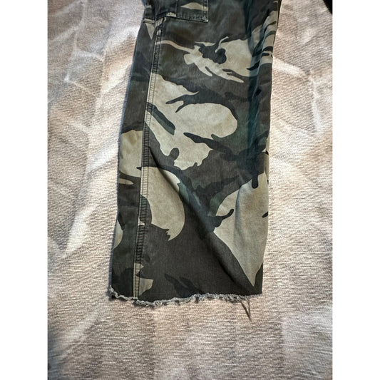 Wrangler Mens Cargo Pants 34x27 Camo Relaxed Fit Fleece Lined Outdoor