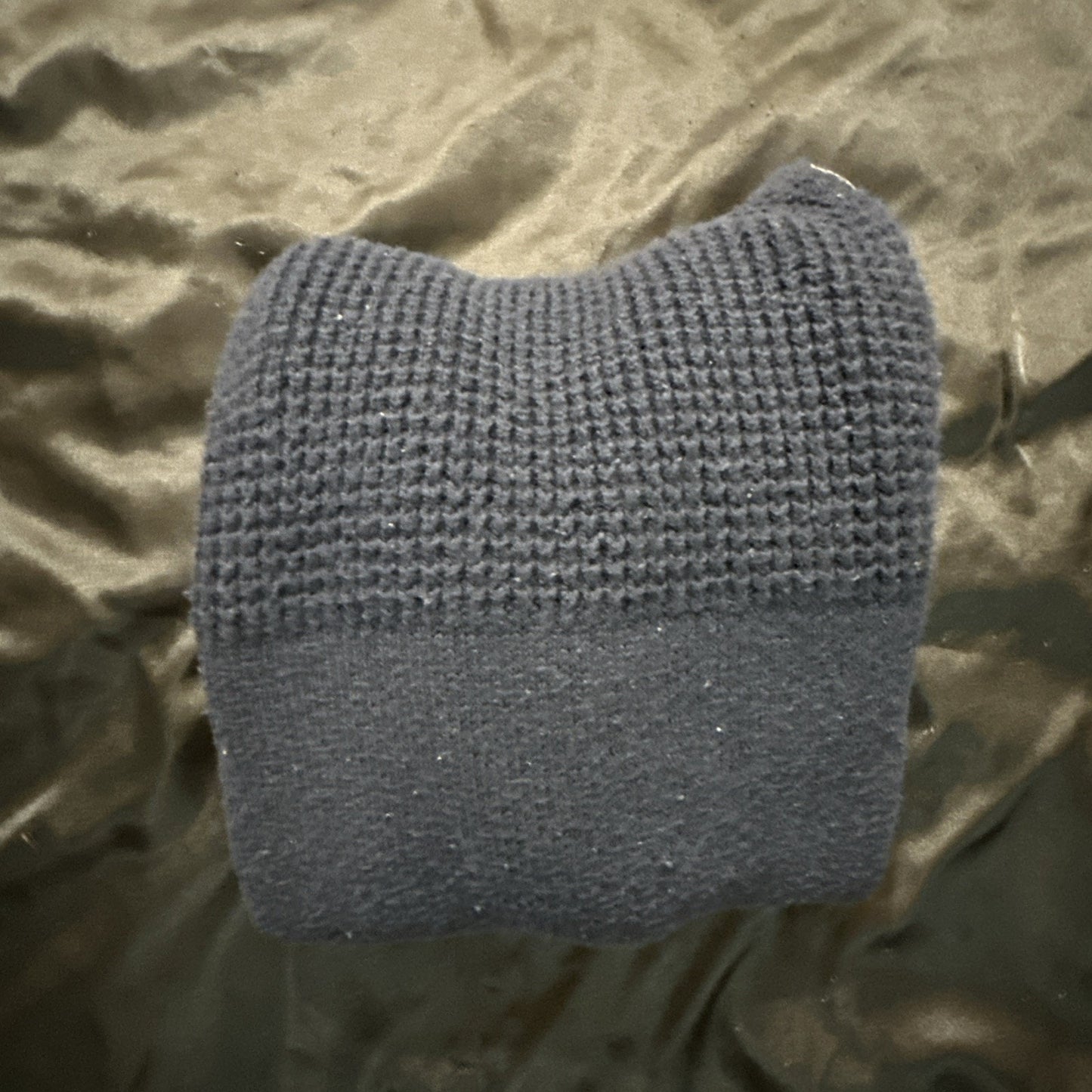 Vtg LL Bean Turtle Neck Knit Sweater Womens M 19" PTP Navy Blue 1A20