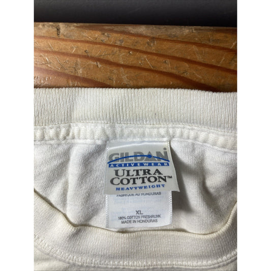 20th Anniversary Tennis Championship Graphic White Gildan XL T Shirt B6