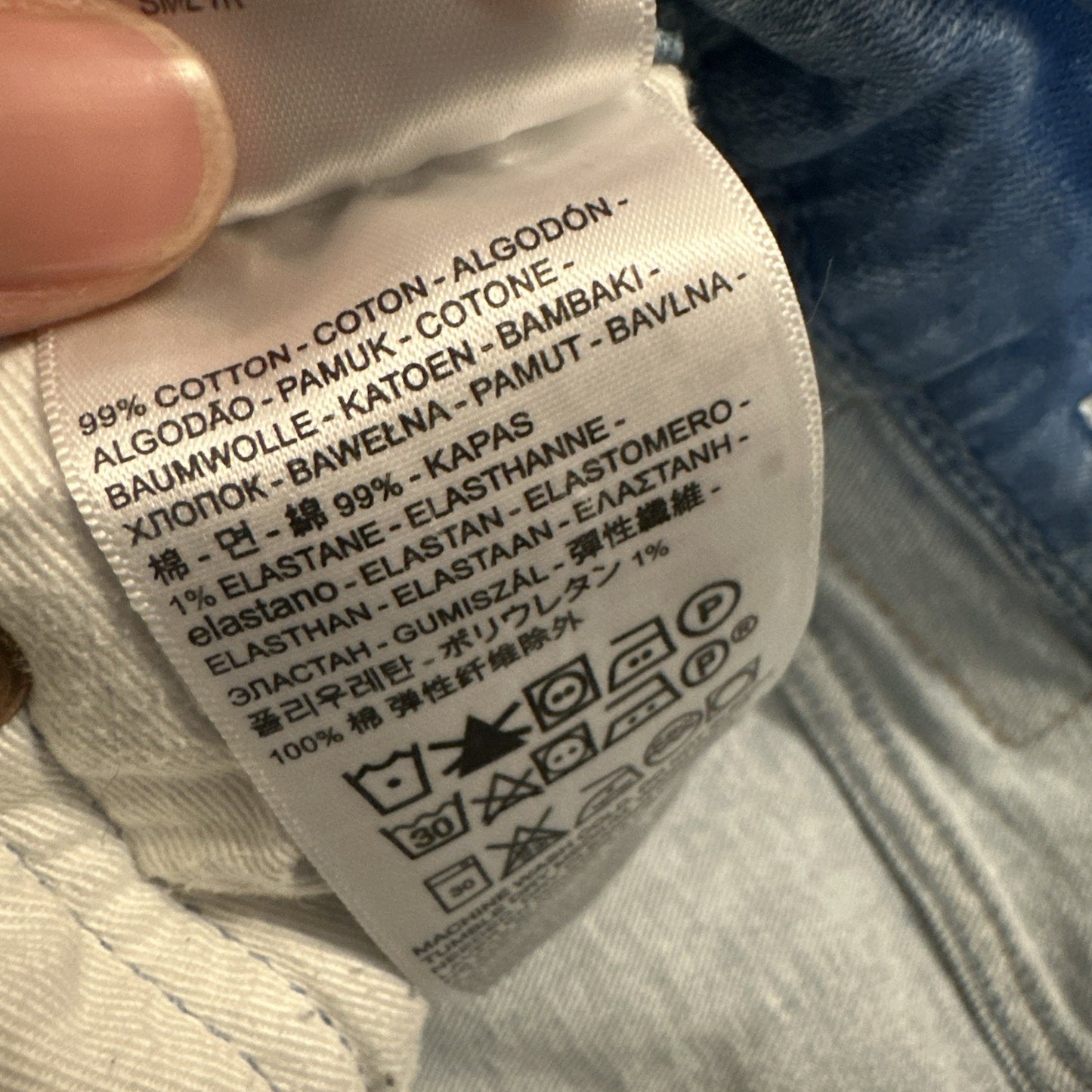 Levi's Premium Lot 512 Bermuda Cut-off Shorts 28" Waist Light-wash Denim 1B22