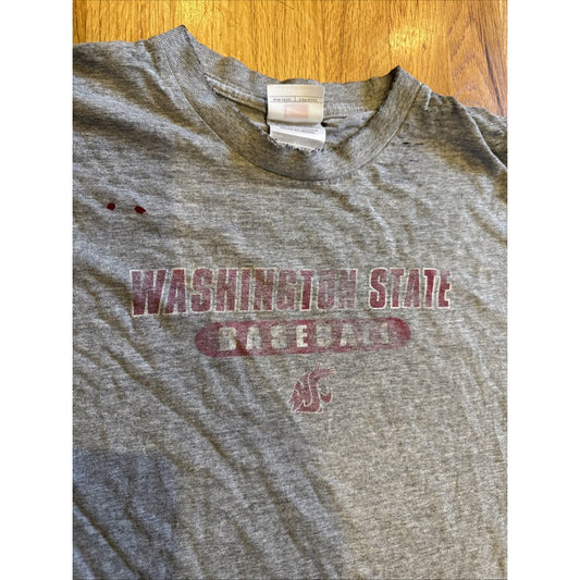 Washington State Baseball T Shirt Size L Unisex B1