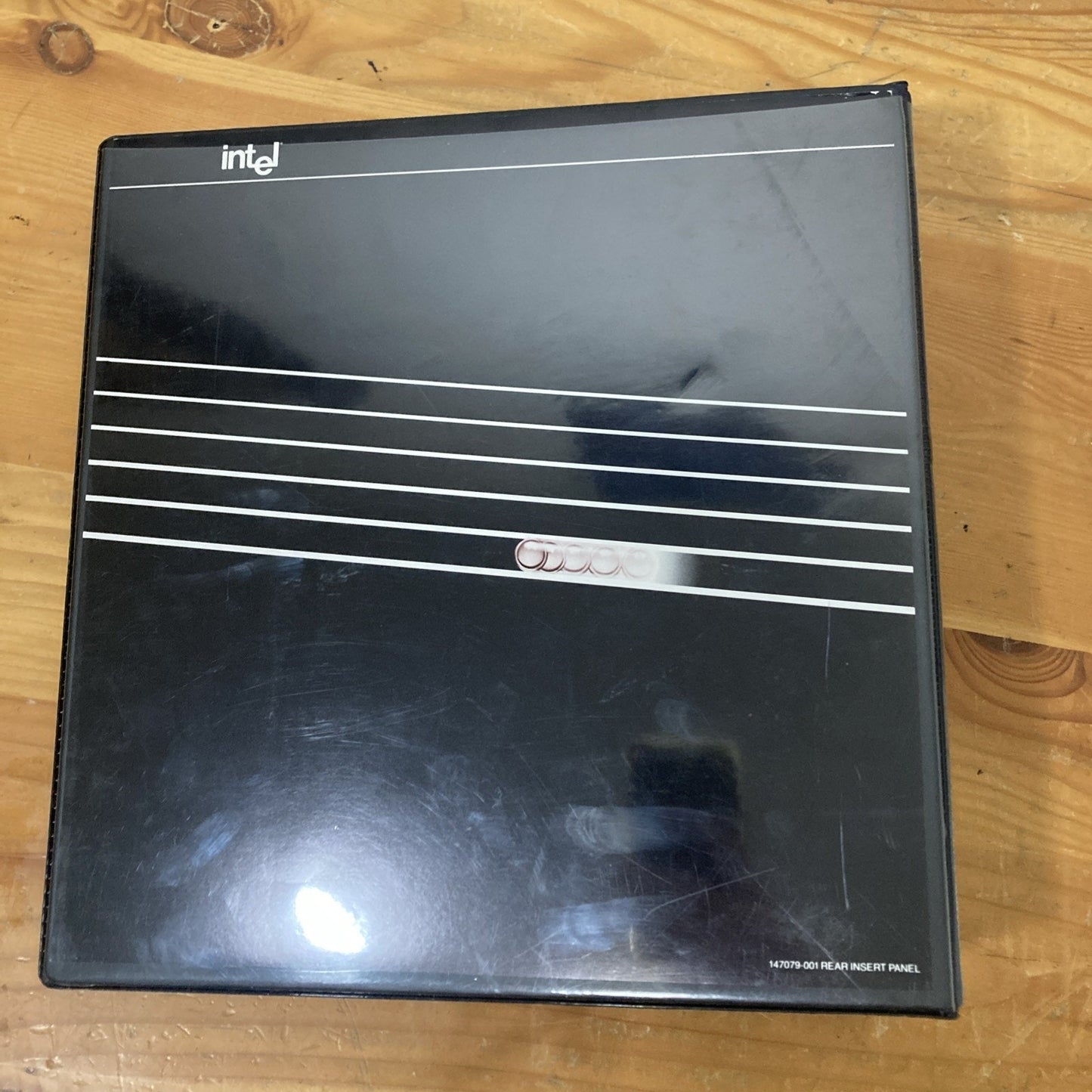 3” Three Ring Intel Binder Black Design Irmex Operating System B11