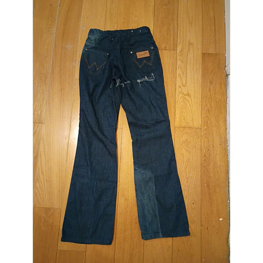 Wrangler Blue Jeans Women Button Fly Size 9/10 Vintage Made In USA D6
