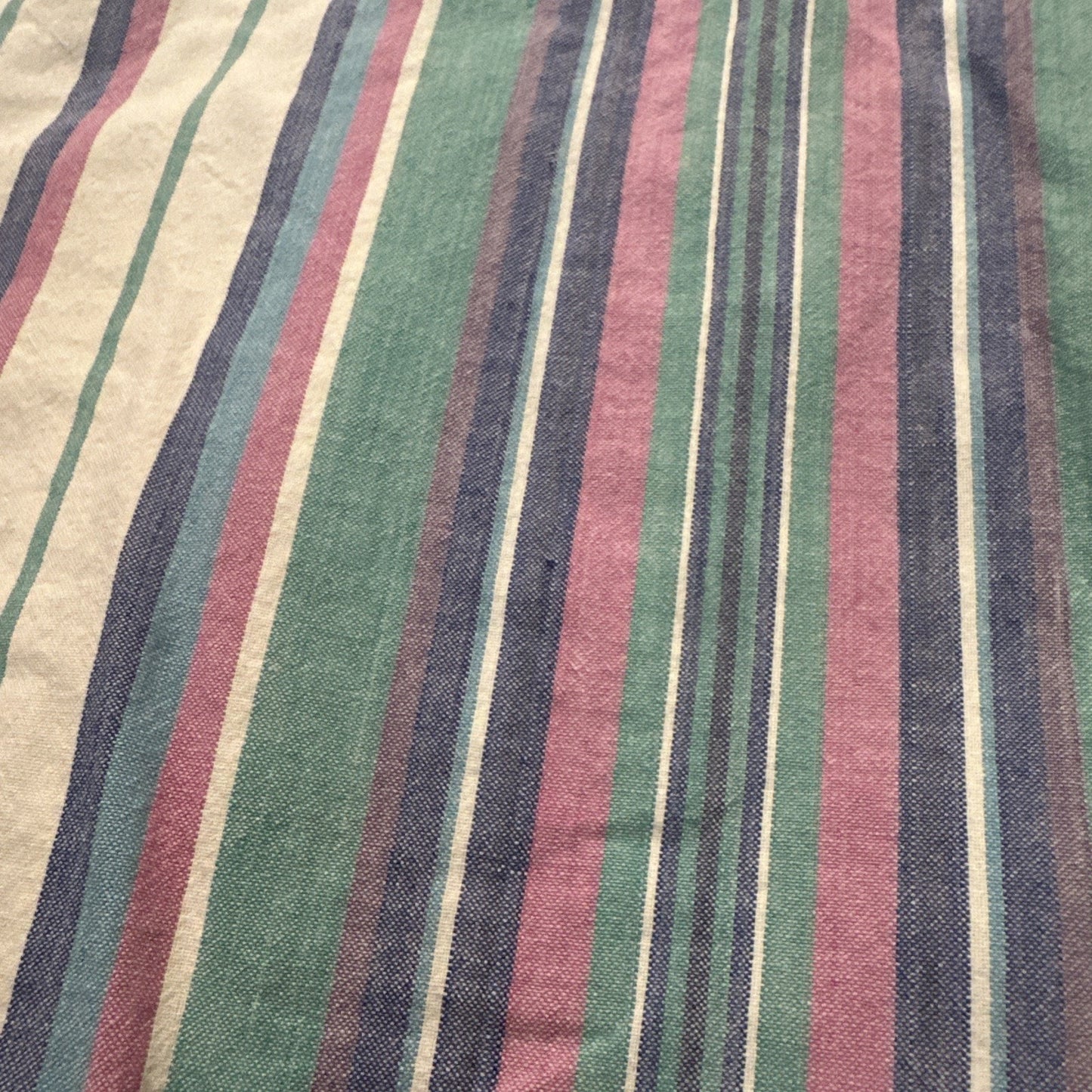 Vtg Steep Chase Button Down Casual Shirt Mens L Multicolor Stripes 23" PTP 1A03