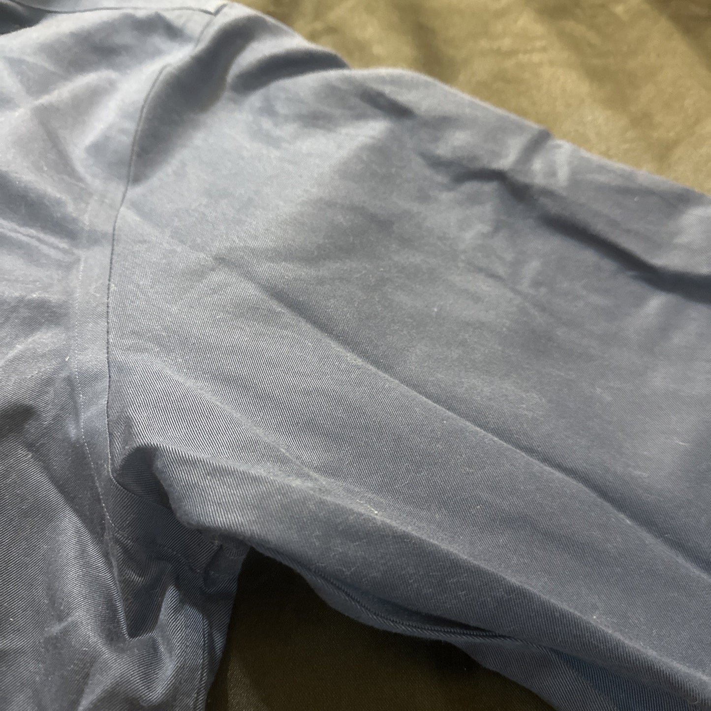 Nordstrom Smart Care Mens XL Tall Button Down Long Sleeve Dress Shirt Blue 1A18