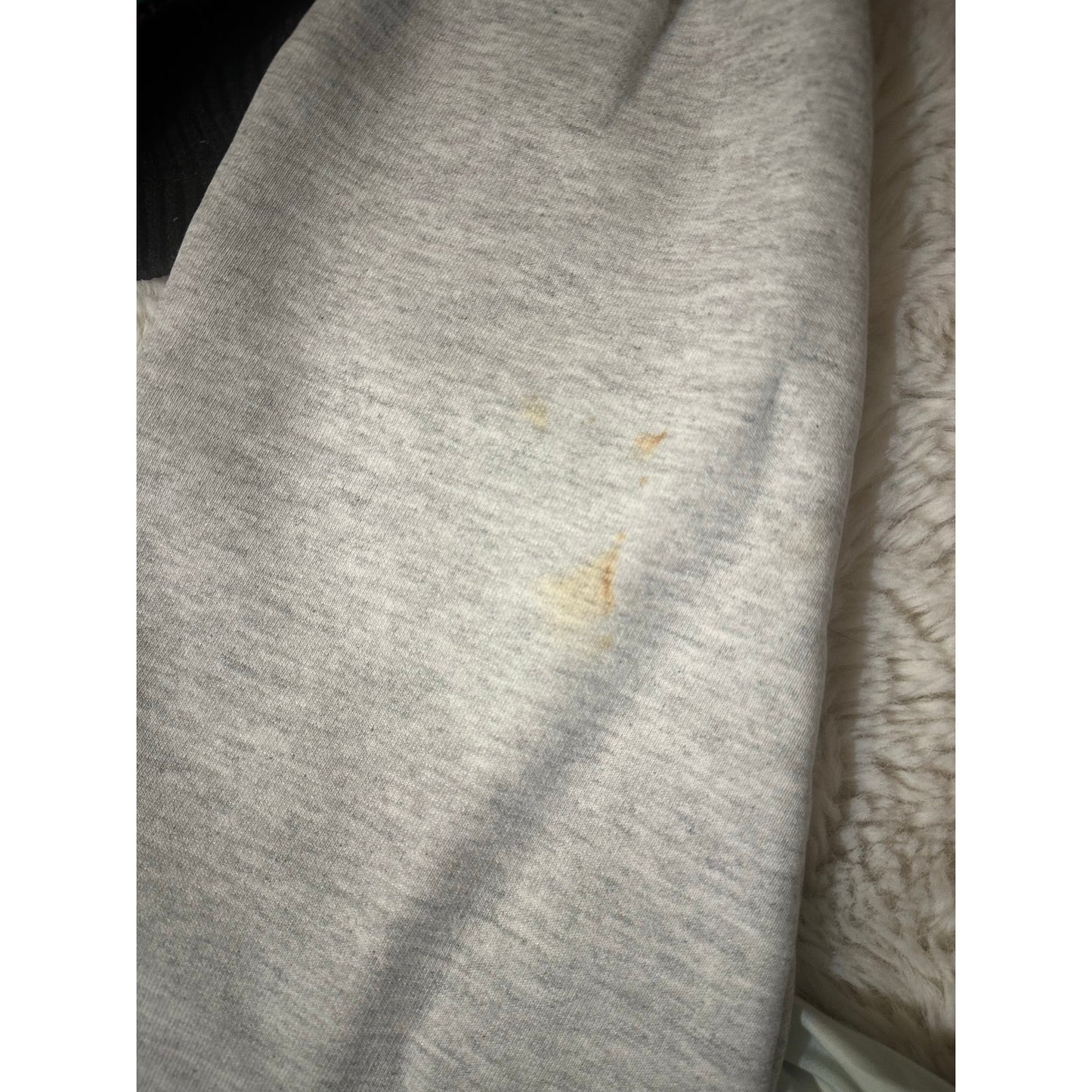 Vtg Dodger Iowa Hawkeyes Pullover Sweatshirt Size L Gray Navy Blue Ringer USA