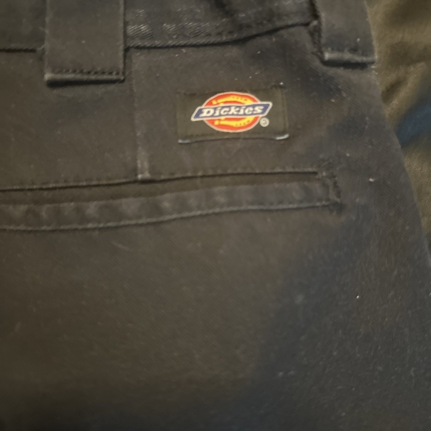 Dickies Black Chino Pants Mens 34x28 Cotton Blend Honduras Workwear 1B18