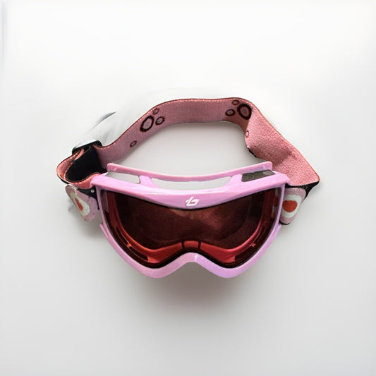 Bolle Girls Youth Pink Lens Snowboarding Ski Goggles Excellent Juniors 1Z02