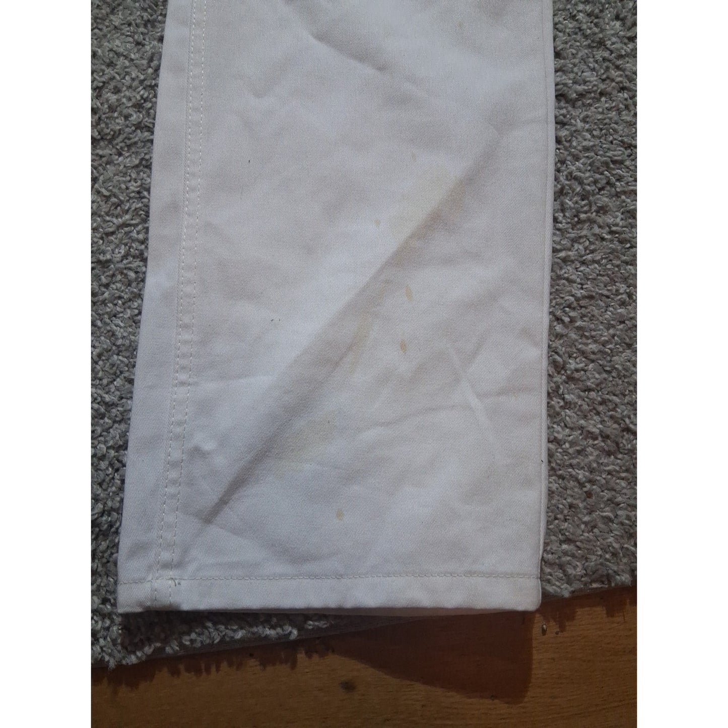 Wrangler Workwear Painters Pants White Relaxed Fit Men's Size 32x30 A3