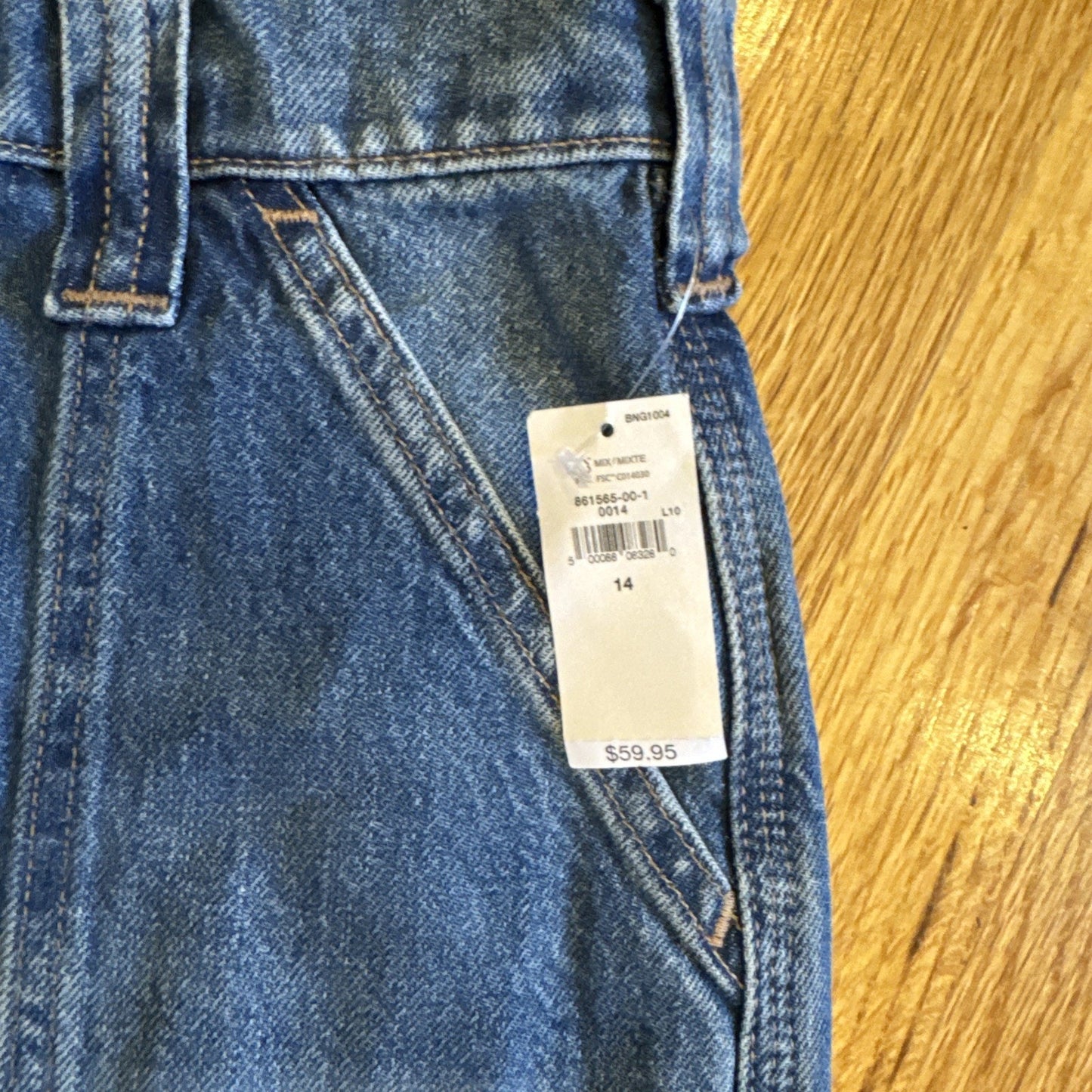 GAP Teen 14 Carpenter Jeans Standard Wide Leg Baggy Y2K NWT Retail $59 A3