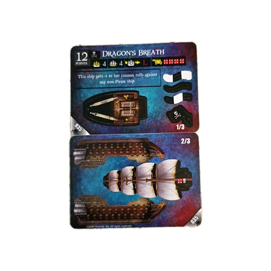 WizKids Pirates CSG of Davy Jones' Curse 035 Dragon's Breath Unpunched C12