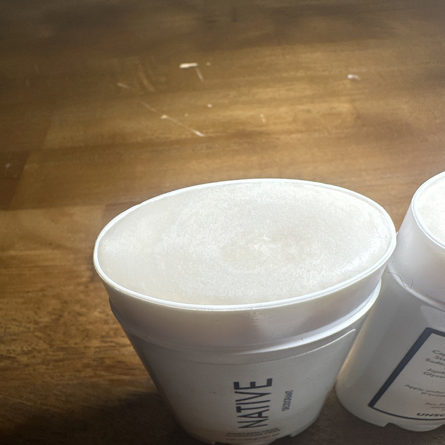 Native Deodorant UNSCENTED SET OF 2 Aluminum Free, 72 Hour Odor Control, 3 oz