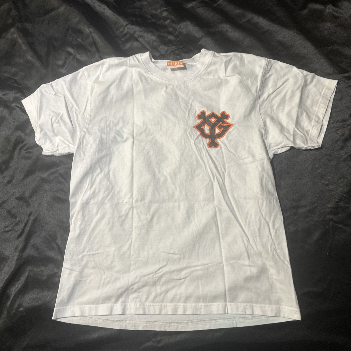 Giants White T Shirt Men’s Size L Okamoto 25 100% Cotton India