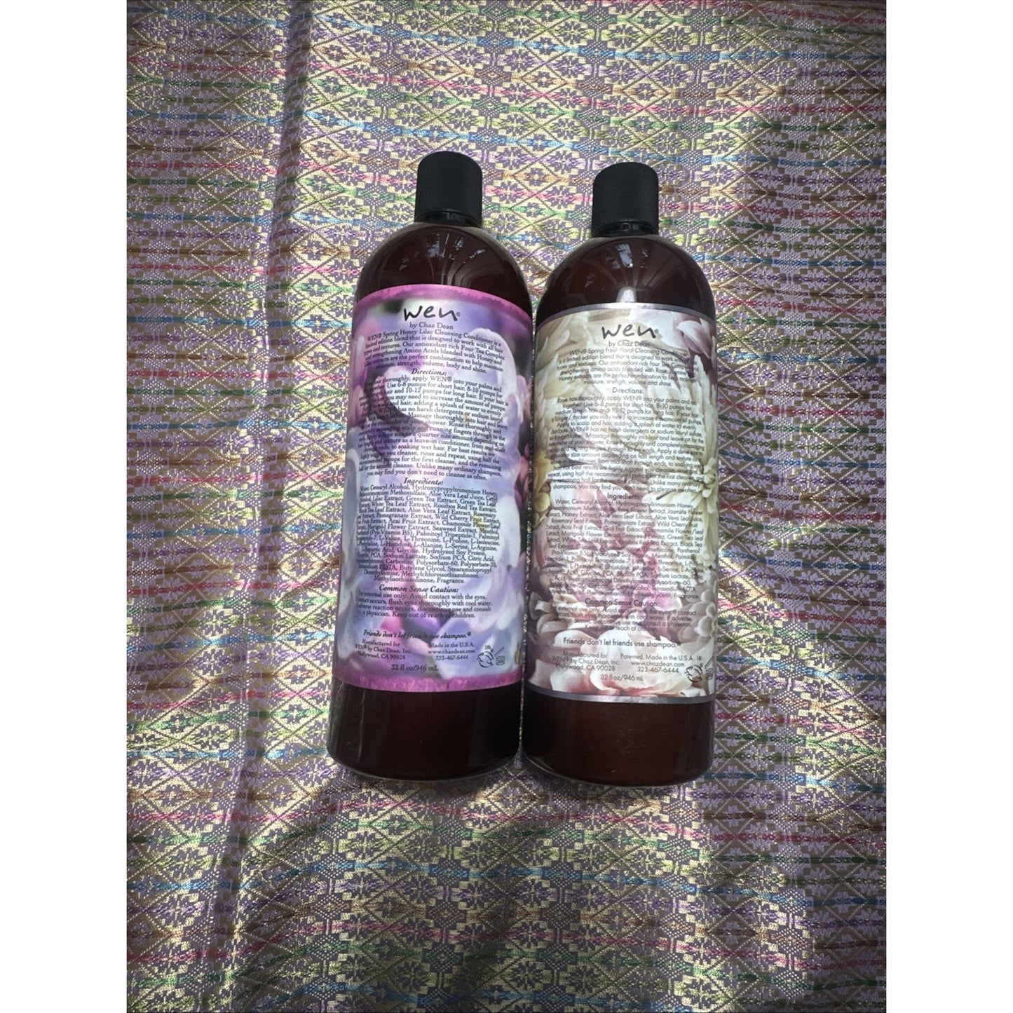2-Pack Wen Cleansing Conditoner Spring Honey Lilac Spring Floral 64 oz total Z1