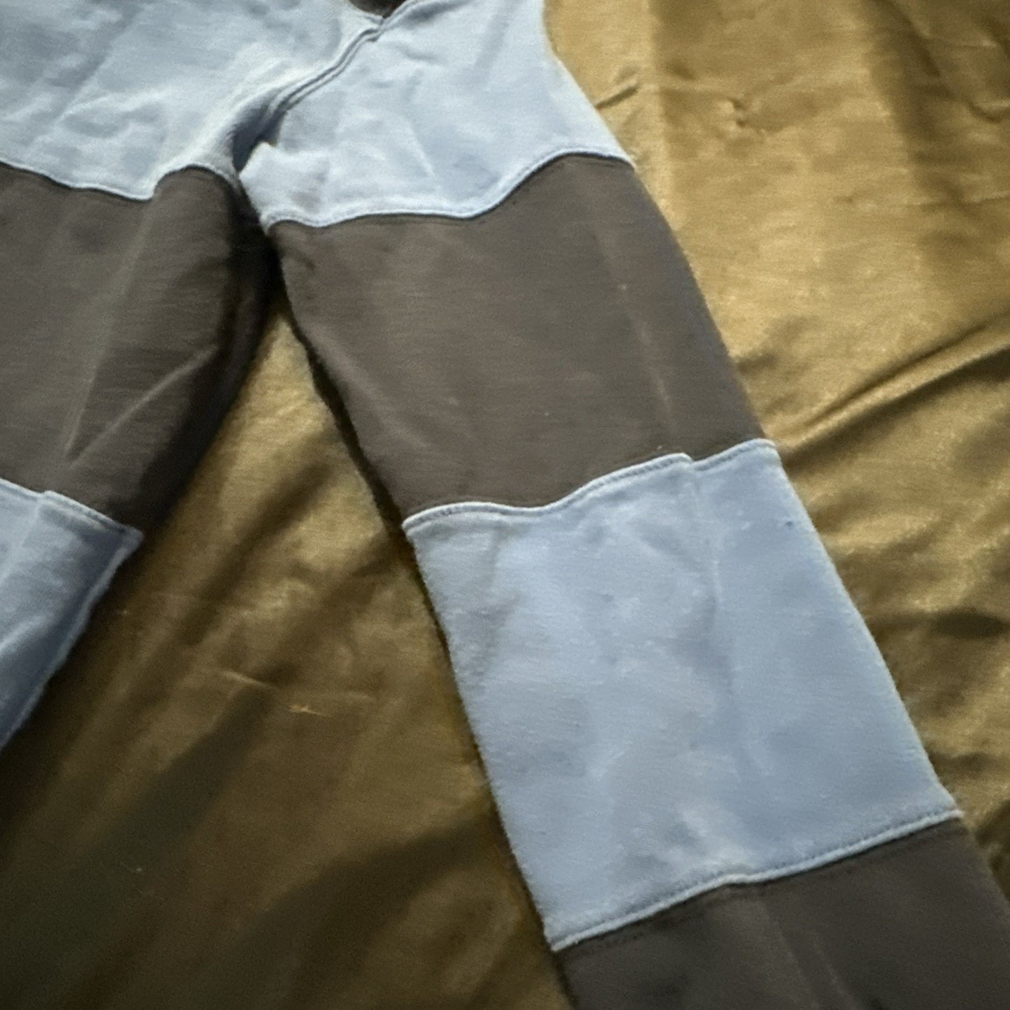 Eddie Bauer Wide Strip Long Sleeve Polo Tee Mens Small Polo Blue Cotton 1A27