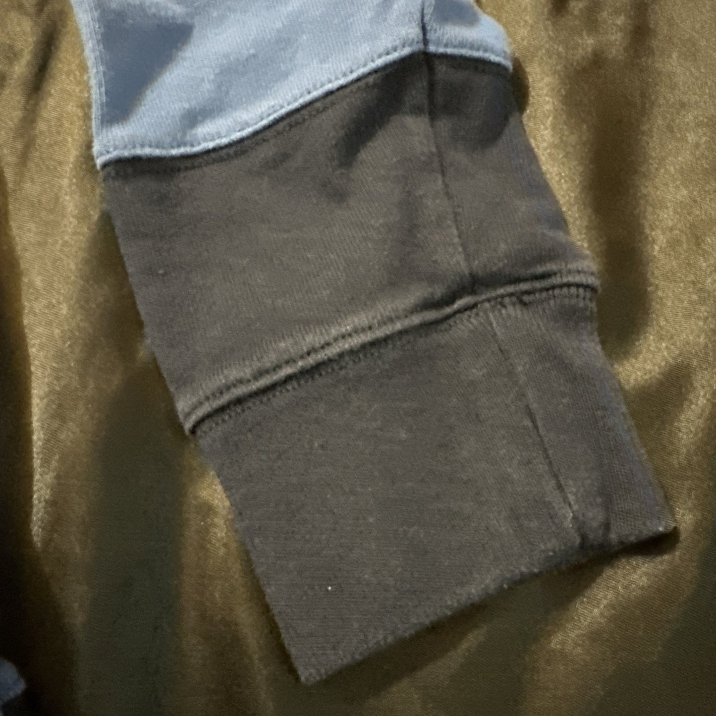 Eddie Bauer Wide Strip Long Sleeve Polo Tee Mens Small Polo Blue Cotton 1A27