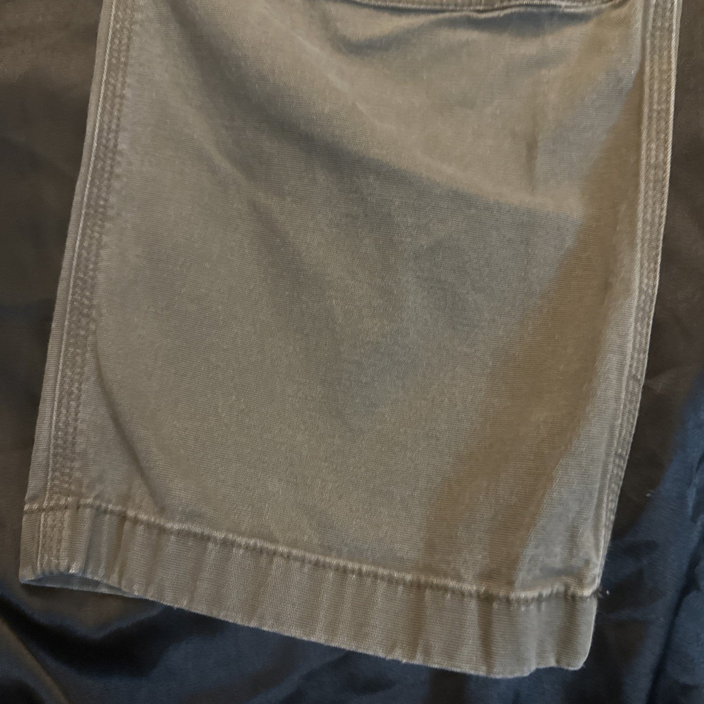 Carhartt 44x34 Relaxed Fit Olive Green Canvas Heavy Duty Pants Workwear 1B23