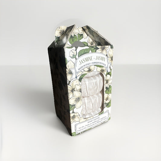 Diamante Jasmine Italian Soap Bars 4-Pack 2.8 oz each NEW IN BOX SEALED