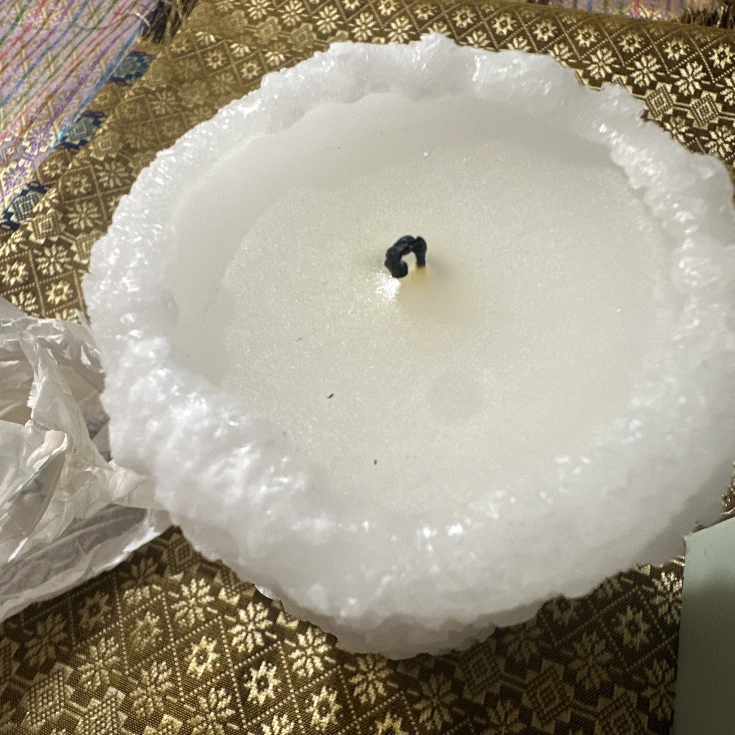 PartyLite Snow Pillar Discontinued C3688 Lightly Used With Box