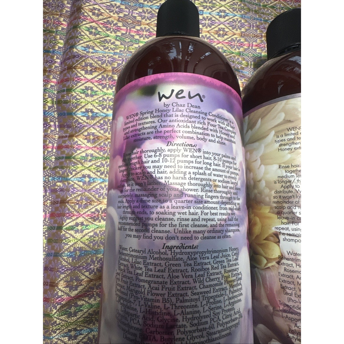 2-Pack Wen Cleansing Conditoner Spring Honey Lilac Spring Floral 64 oz total Z1