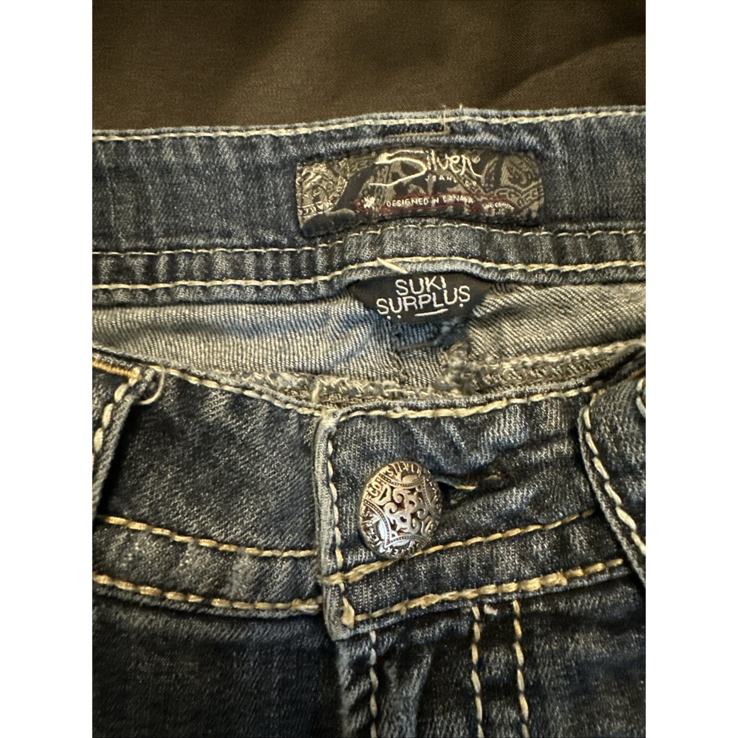 Silver Jeans Y2K Fashion Distressed Women's 30x32 Embroidered Bootcut Fair 1B26