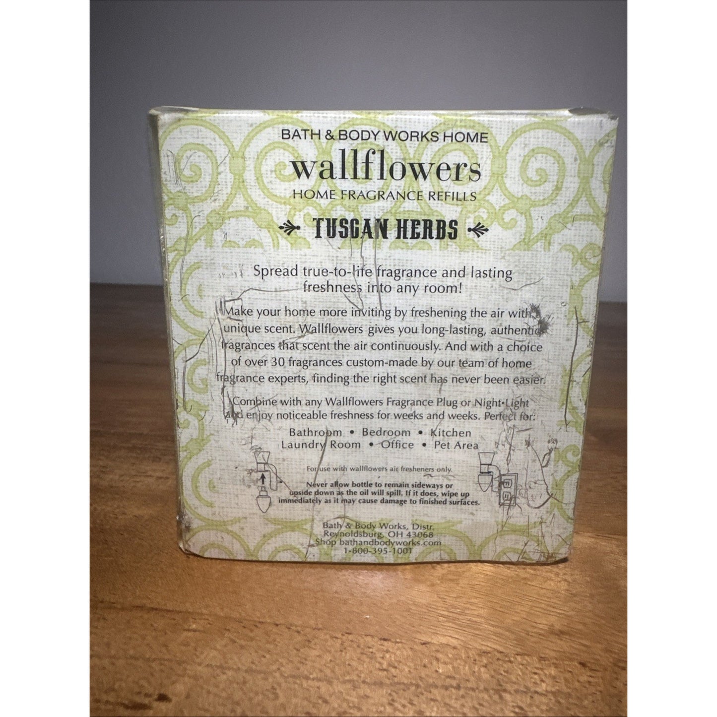 2 Tuscan Herbs Bath & Body Works Wallflower Refill Bulbs - NEW E4