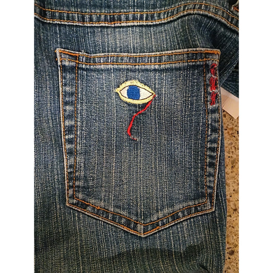Women's E.M.A. Regular Fit Jeans Denim SIZE 35.5 -9 Light Wash B5