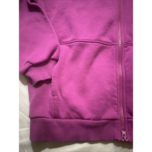 Nike Fuchsia Pink Full Zip Hoodie Excellent Size XL Women's Cotton Blend 2A02