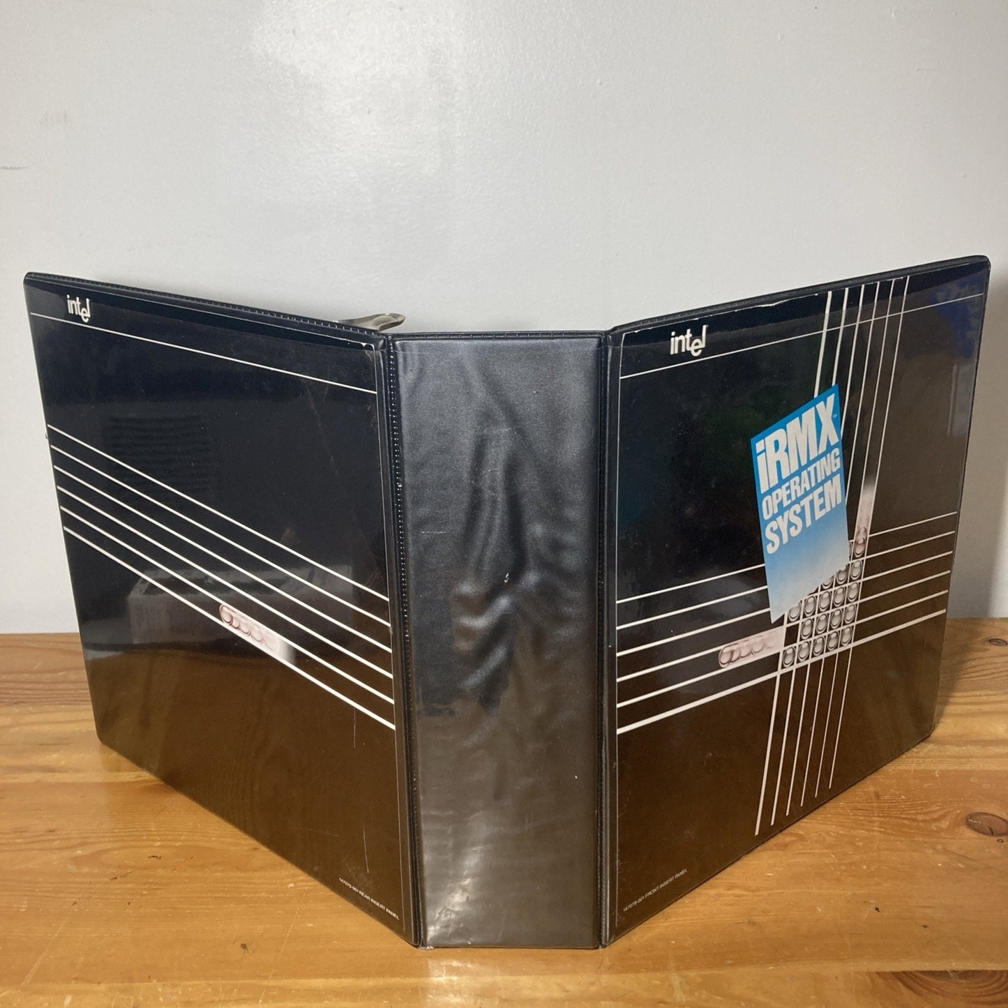 3” Three Ring Intel Binder Black Design Irmex Operating System B11