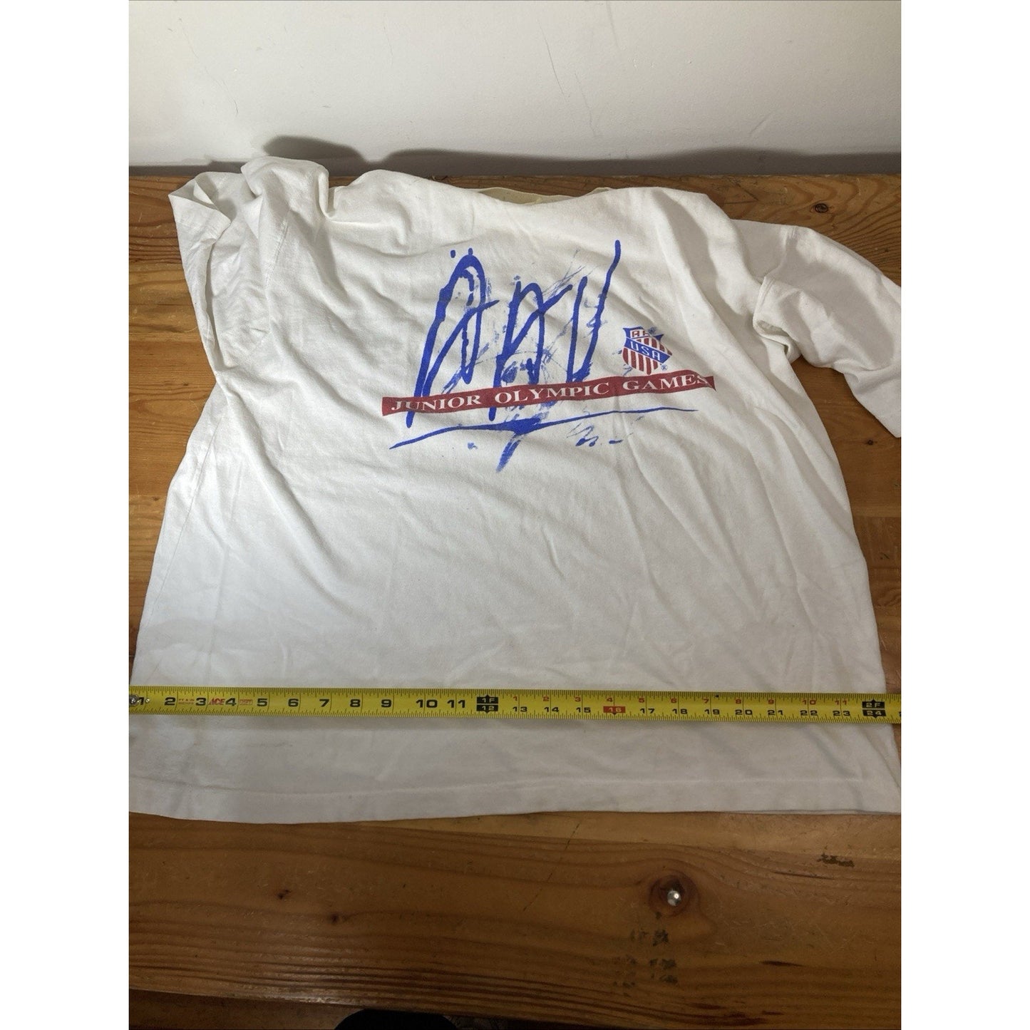 AAU Junior Olympics Games T Shirt USA Made Single Stitch Size XL B6