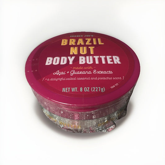 TRADER JOE'S ’s 8oz BRAZIL NUT BODY BUTTER MOISTURIZING CREAM NEW SEALED