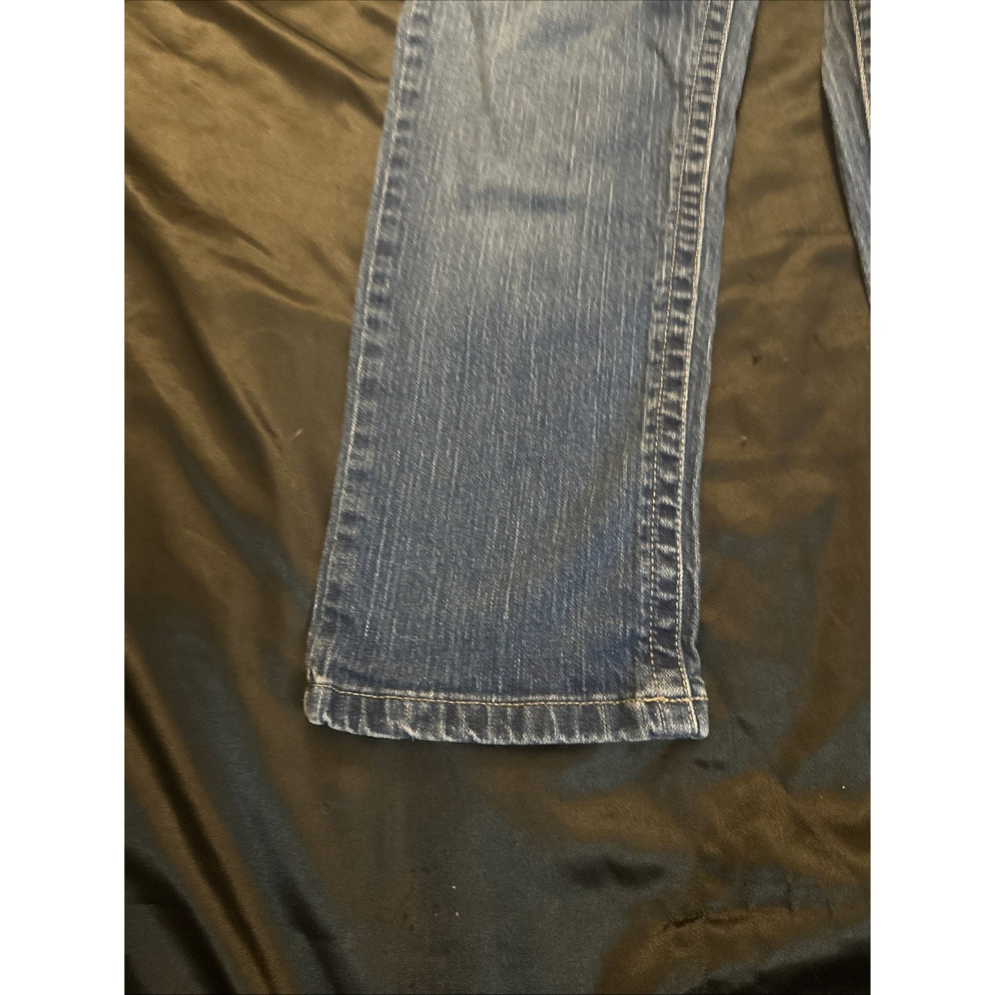 Calvin Klein Blue Denim Capris 29x23 Women's 4 Y2K Medium-Wash Excellent 1C05