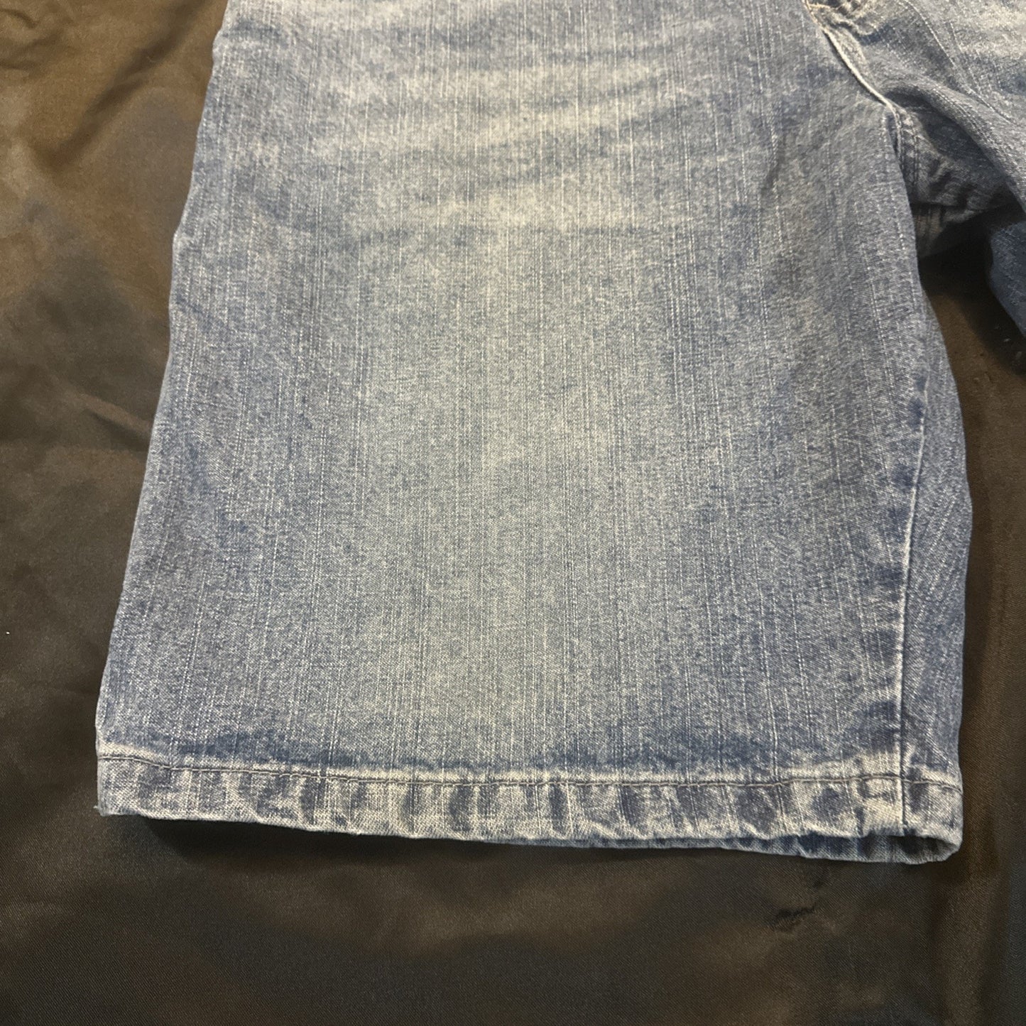 Wrangler Vtg Blue Lightwash Denim Shorts Mens 34 100% Cotton Carpenter Y2K 1B13