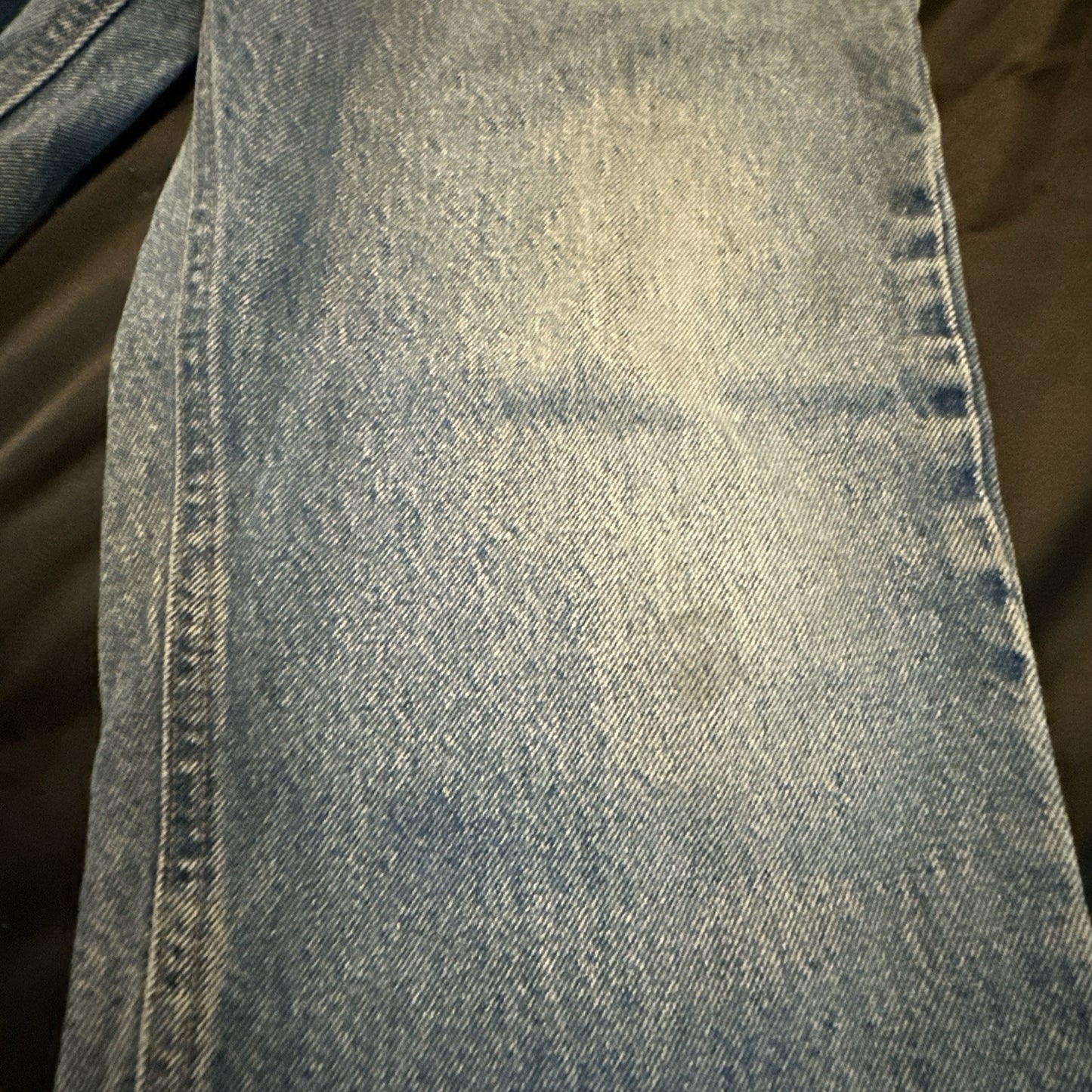 Vtg Carhartt Blue Denim Jeans Mens 34x32 B17-STW Relaxed Jeans Stonewash 1B11