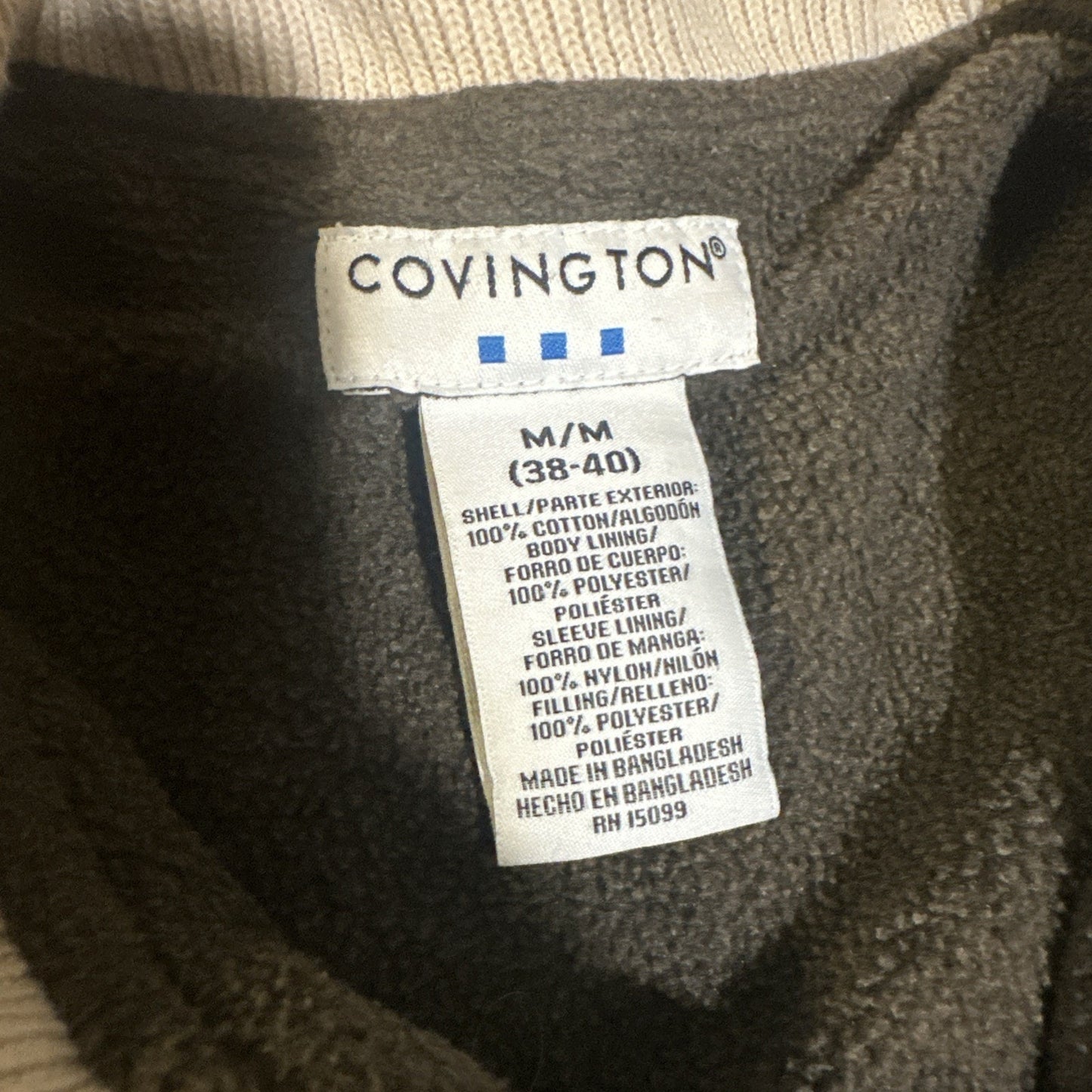 Covington Beige Corduroy Fleece Lined Jacket Size M Bangladesh