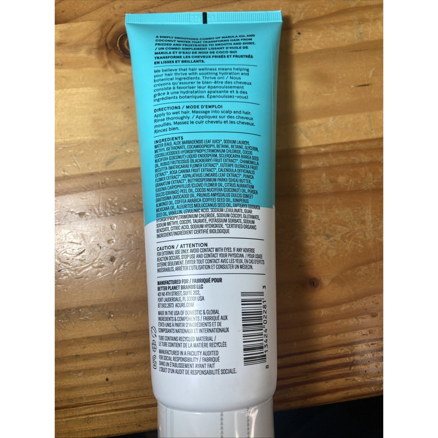 Acure Simply Smoothing Shampoo Coconut Marula Oil 8 Fl Oz B4