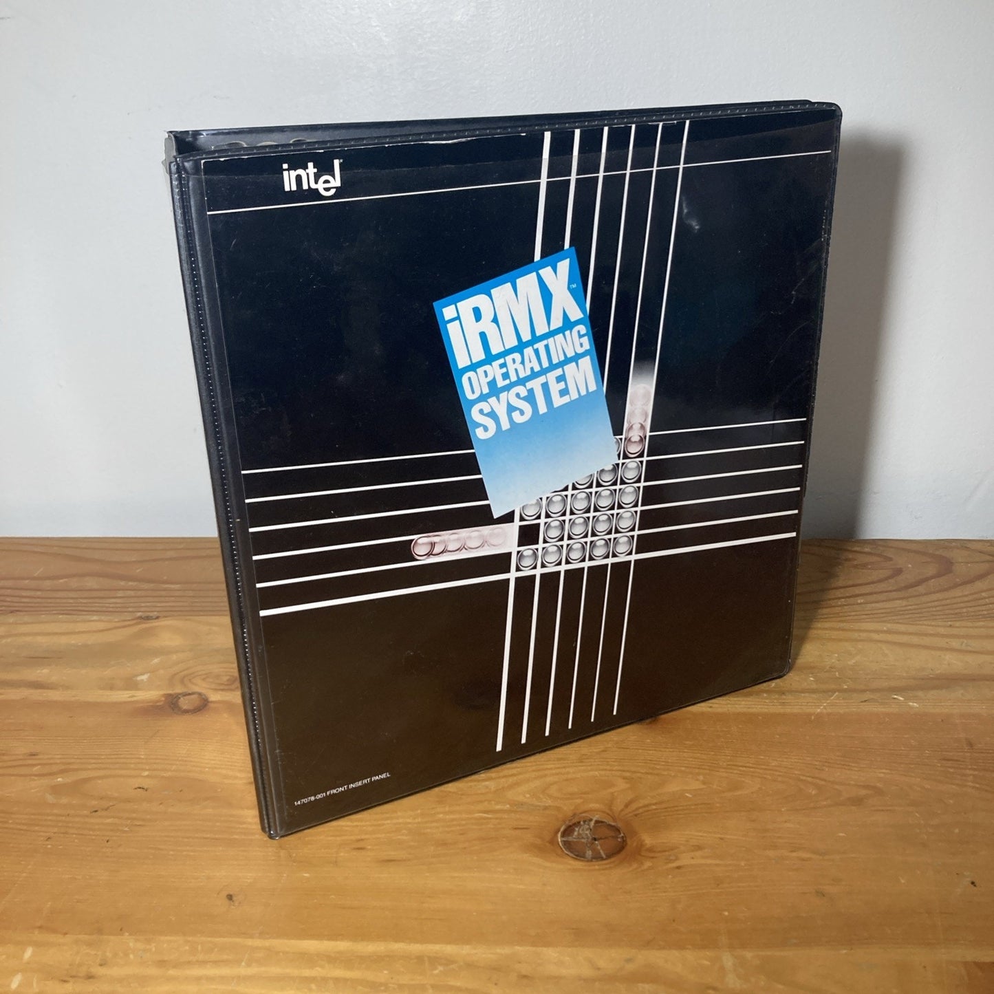 3” Three Ring Intel Binder Black Design Irmex Operating System B11