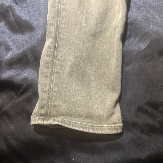 Hudson Olive Green Skinny Jeans Women’s Stretch 28x27 Mid Rise Mexico
