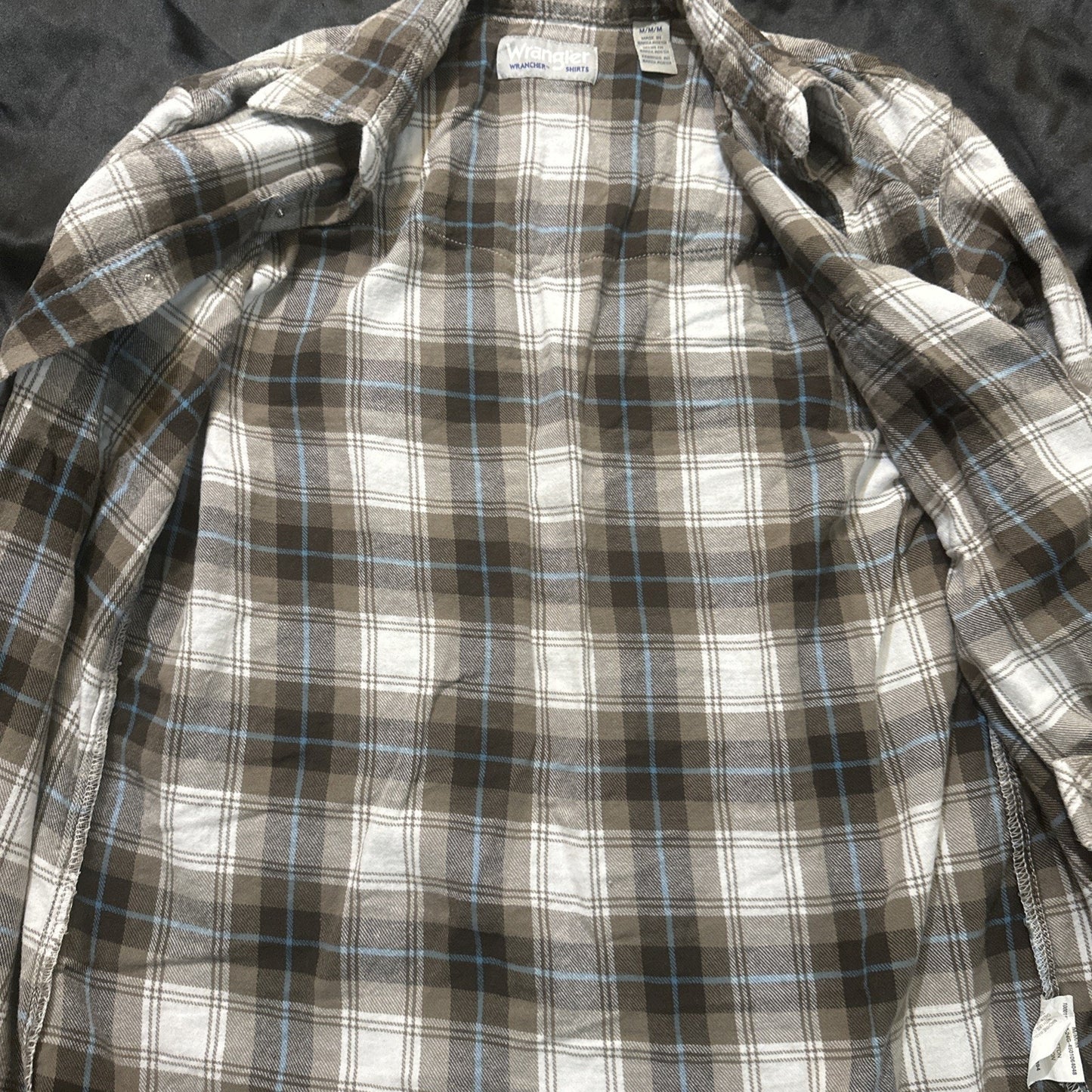 Wrangler Plaid Casual Button Down Shirt Pockets Women's M 21" PTP Cotton 1A13