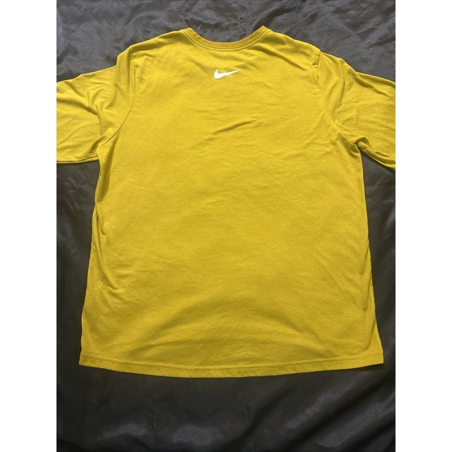 Nike Dri-fit Mustard Yellow T-Shirt Size S Tee Activewear 21" PTP Mens 1D03